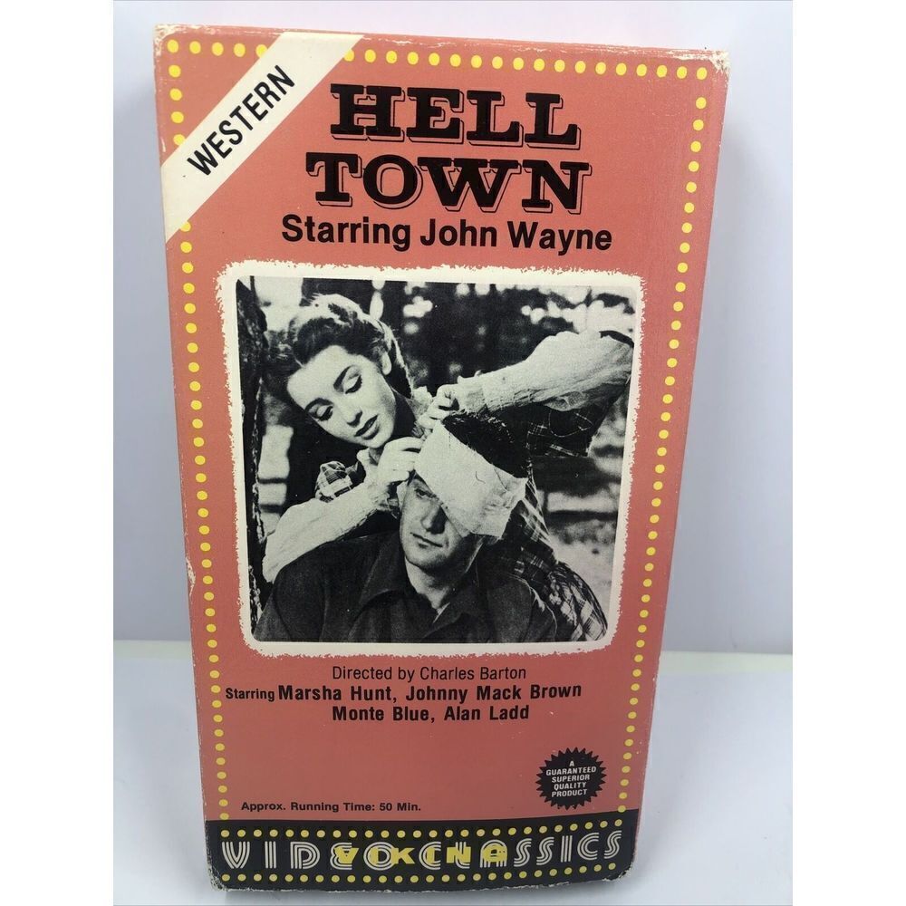 *John Wayne Hell Town VHS  / Western